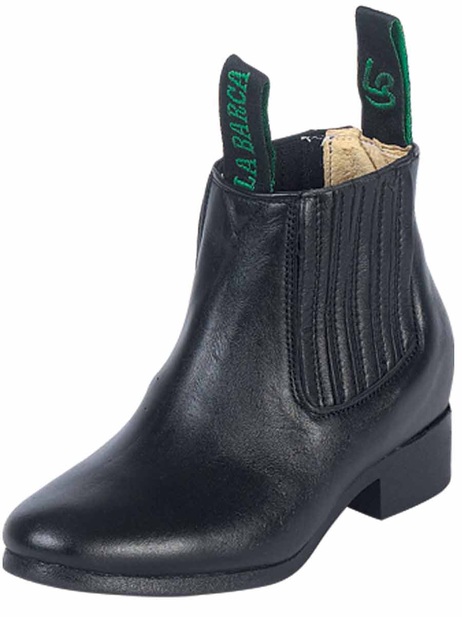 Rodeo - Traditional Charro Boot - Leather Black 215