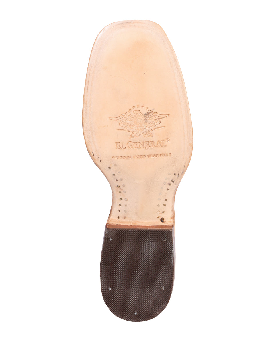 El General Men's Rodeo Boot - Printed Cigar 41791