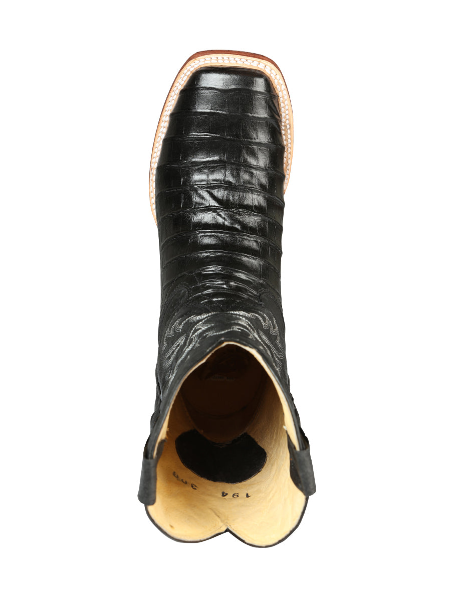 El General Rodeo - Printed Alligator leather boots - Black 44938