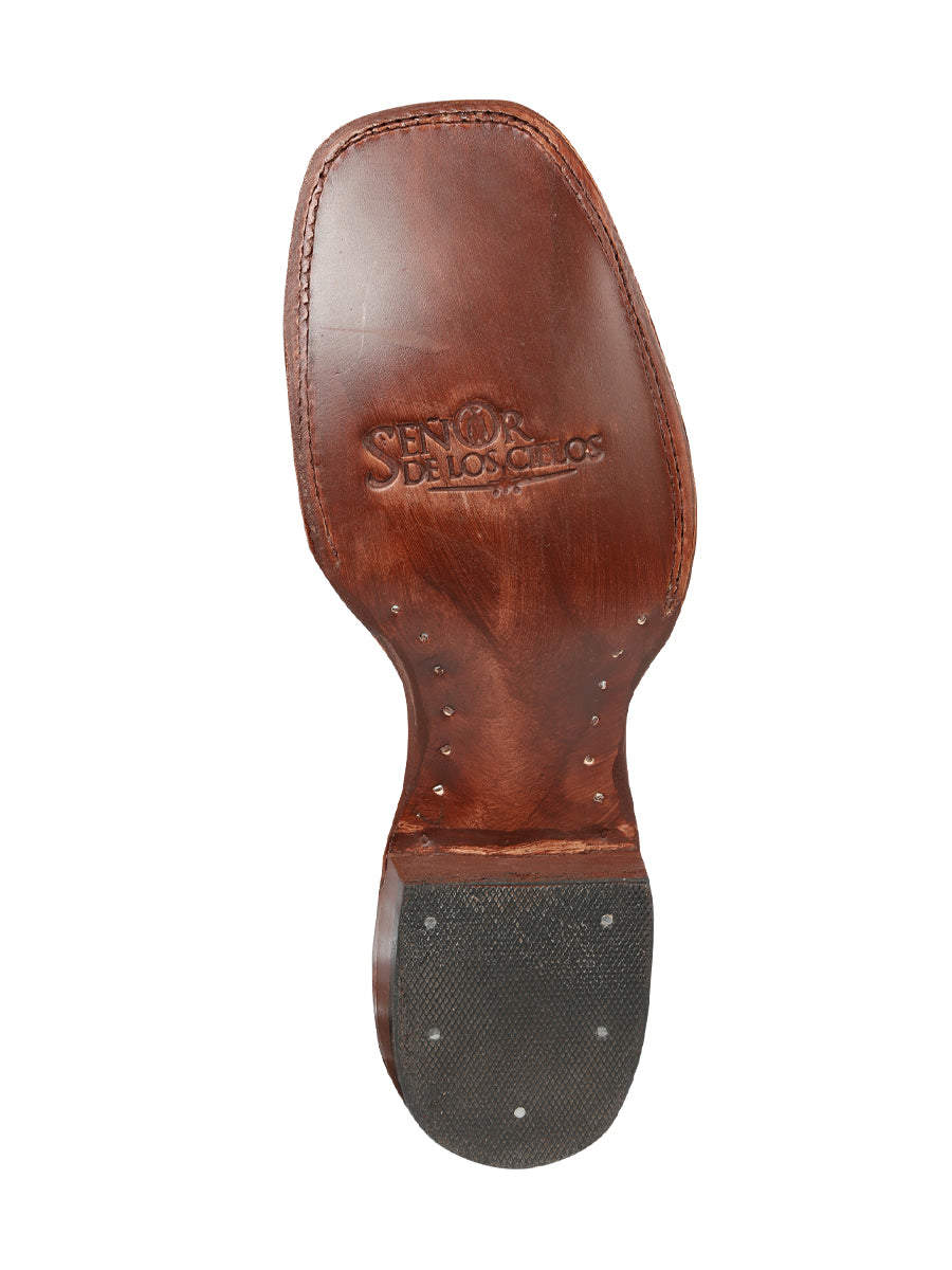 El General Rodeo - Printed Alligator leather boots - Cogñac 44939