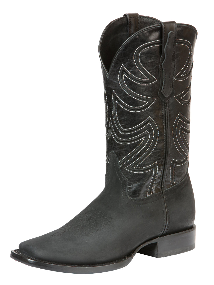 El General Men’s Rodeo Boot Nobuck Leather - Black 45567 – Margarita ...
