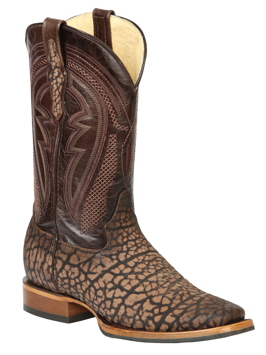 Men’s El General Rodeo Boot - Imitation Bull Neck Sand 45667